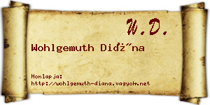 Wohlgemuth Diána névjegykártya